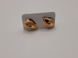 Golden teardrop hypoallergenic non tarnish stud earrings