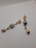 Two-tone drop durable female earrings