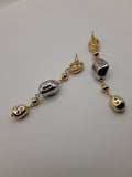 Two-tone drop durable female earrings