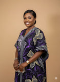 Ready to wear female purple Ankara bubu